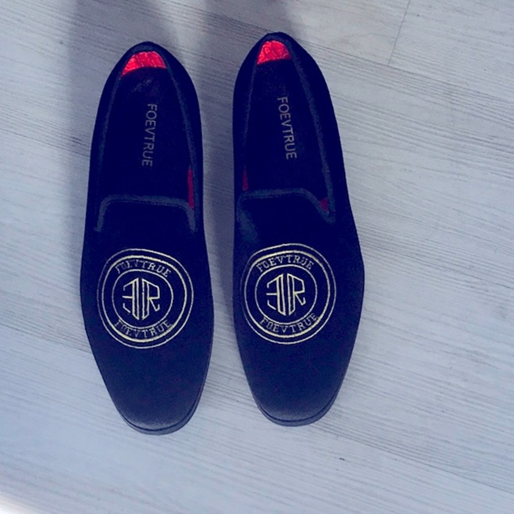 FOEVTRUE Mens Dress Loafers Velvet Wedding Party Prom Shoes